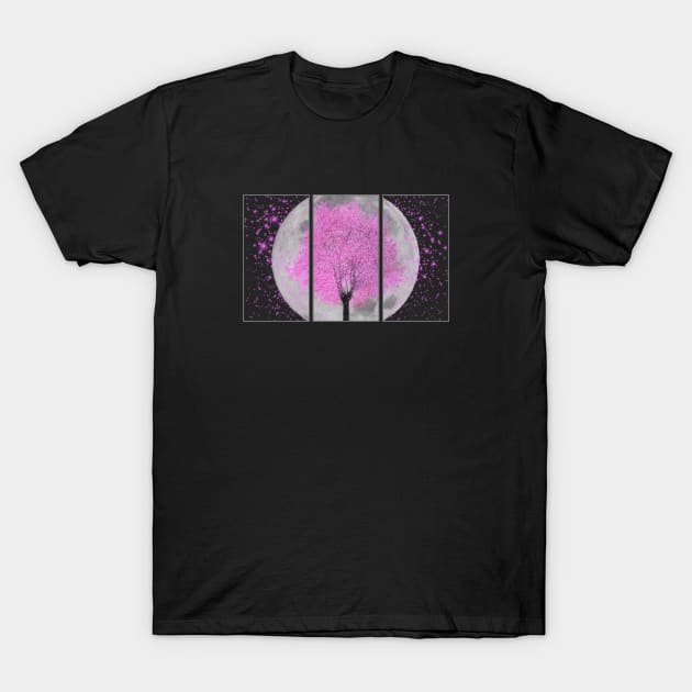 Moon Sakura T-Shirt by crtswerks